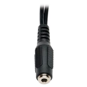 Tripp Lite P318-06N-FMM (x2) Adaptador Divisor de Diadema de Audio de 3.5 mm 4 Posiciones Hembra a 3.5 mm 3 Posiciones Macho, 15.24 cm [6 Pulgadas]