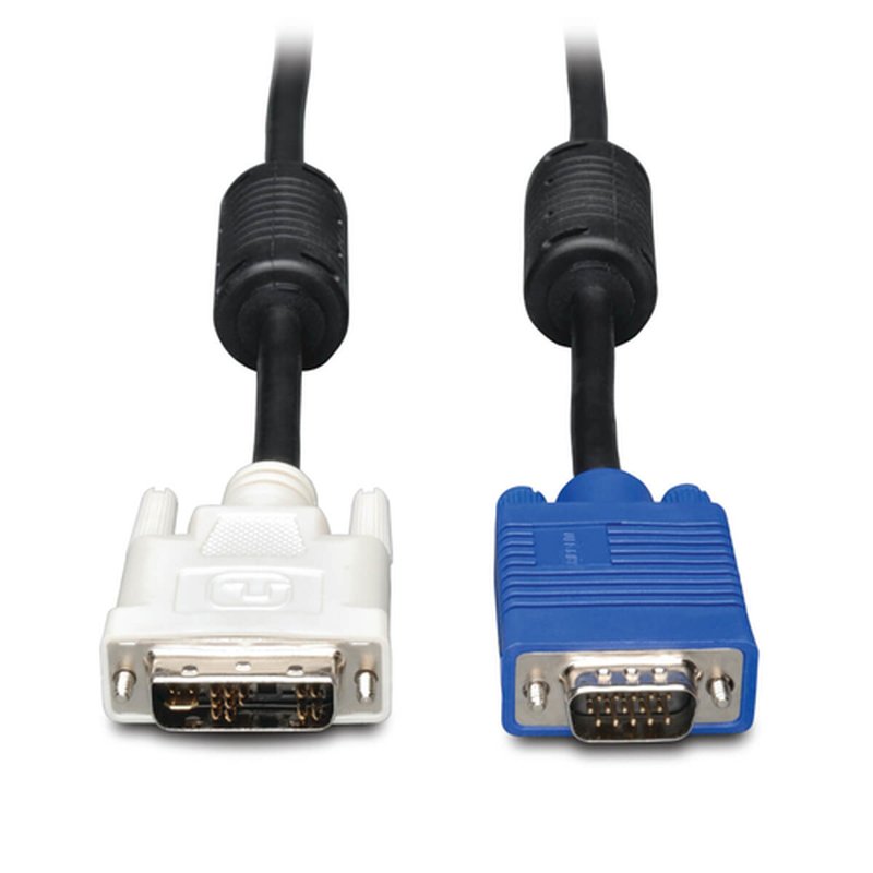 Tripp Lite P556-006 Cable para Monitor DVI a VGA, Cable de Alta Resolución con RGB Coaxial (DVI-A a HD15 M/M), 1.83 m [6 pies] - Imagen 2