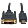 Tripp Lite P566-003 Cable HDMI a DVI, Adaptador para Monitor Digital y Convertidor de Video (HDMI a DVI-D M/M), 0.91 m [3 pies]