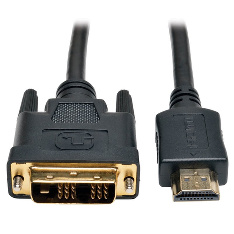 Tripp Lite P566-003 Cable HDMI a DVI, Adaptador para Monitor Digital y Convertidor de Video (HDMI a DVI-D M/M), 0.91 m [3 pies]
