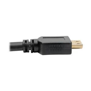 Tripp Lite P568-006-BK-GRP Cable HDMI de Alta Velocidad con Conectores de Alta Sujeción, Ultra Alta Definición 4K x 2K, Video Digital con Audio (M/M), Negro, 1.83 m [6 pies]