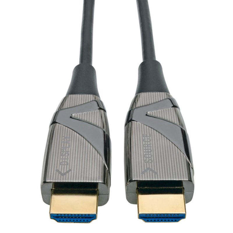 Tripp Lite P568-20M-FBR Cable Óptico Activo [AOC] de Fibra HDMI de Alta Velocidad - 4K x 2K HDR @ 60 Hz, 4:4:4, (M/M), Negro, 20M [65.6 pies]