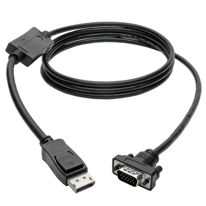 Tripp Lite P581-003-VGA-V2 adaptador de cable de vídeo 0,91 m DisplayPort Negro Tripp Lite P581-003-VGA-V2 adaptador de cable de vídeo 0,91 m DisplayPort Negro - Imagen 2