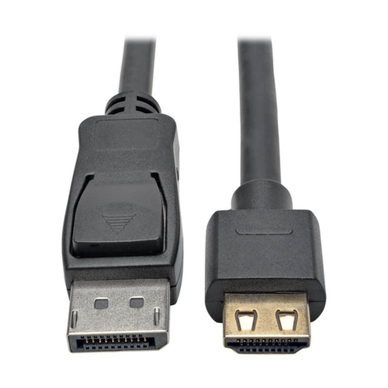 Tripp Lite P582-003-HD-V2A Cable Adaptador Activo DisplayPort 1.2 a HDMI, Clavija HDMI de Seguridad, HDCP 2.2, 4K @ 60Hz (M/M), 0.91 m [3 pies]