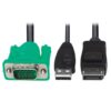 Tripp Lite P778-006-DP cable para video, teclado y ratón (kvm) Negro, Verde 1,83 m Tripp Lite P778-006-DP cable para video, teclado y ratón (kvm) Negro, Verde 1,83 m