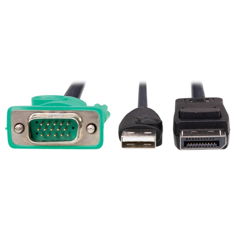 Tripp Lite P778-006-DP cable para video, teclado y ratón (kvm) Negro, Verde 1,83 m Tripp Lite P778-006-DP cable para video, teclado y ratón (kvm) Negro, Verde 1,83 m - Imagen 3