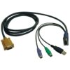 Tripp Lite P778-006 Cable Combinado USB/PS2 para KVMs NetDirector B020-U08/U16 y KVM B022-U16, 1.83 m [6 pies]