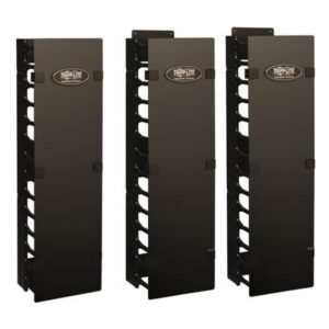 Tripp Lite SRCABLEVRT6 Sujetador de Cable Vertical de Alta Capacidad, 15.24 cm [6"] - Ducto de peine doble con tapa