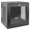 Tripp Lite SRW12USDPG Gabinete SmartRack 12U para Instalación en la Pared con Profundidad de UPS con ventana de acrílico transparente y parte posterior abisagrada