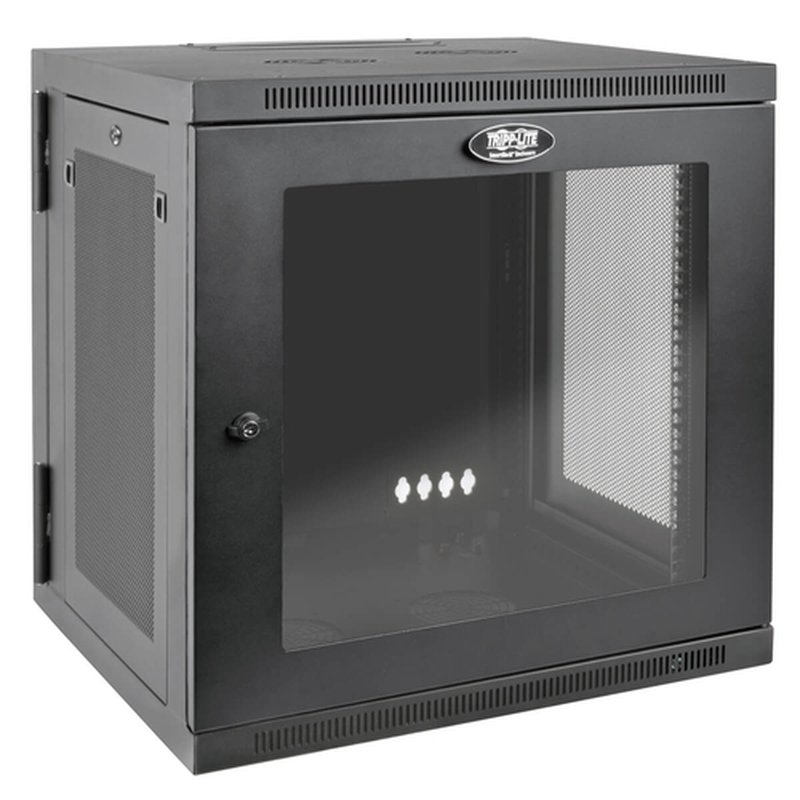 Tripp Lite SRW12USDPG Gabinete SmartRack 12U para Instalación en la Pared con Profundidad de UPS con ventana de acrílico transparente y parte posterior abisagrada