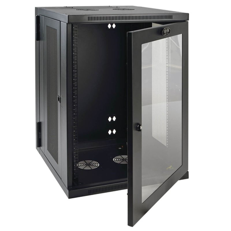 Tripp Lite SRW18USG Gabinete Smartrack 18U de Bajo Perfil Y Profundidad de Interruptor para Instalación en Pared, con Ventana de Acrílico Transparente Y Parte Posterior con Bisagras - Imagen 3
