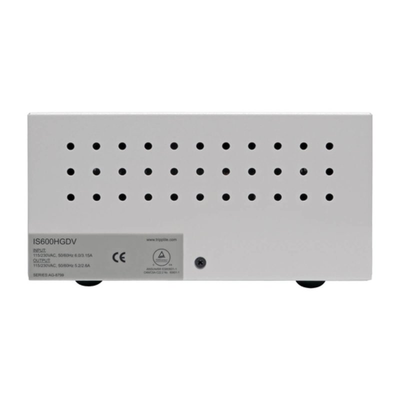 Tripp Lite Transformador de Aislamiento de Grado Médico de la Serie Isolator, Voltaje Dual 115V / 230V 600W 60601-1, Entrada C14, 6 Tomacorrientes C13 Tripp Lite Transformador de Aislamiento de Grado Médico de la Serie Isolator, Voltaje Dual 115V / 230V 600W 60601-1, Entrada C14, 6 Tomacorrientes C13 - Imagen 3