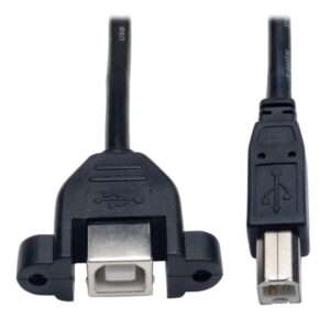 Tripp Lite U025-001-PM cable USB 0,3 m USB 2.0 USB B Negro