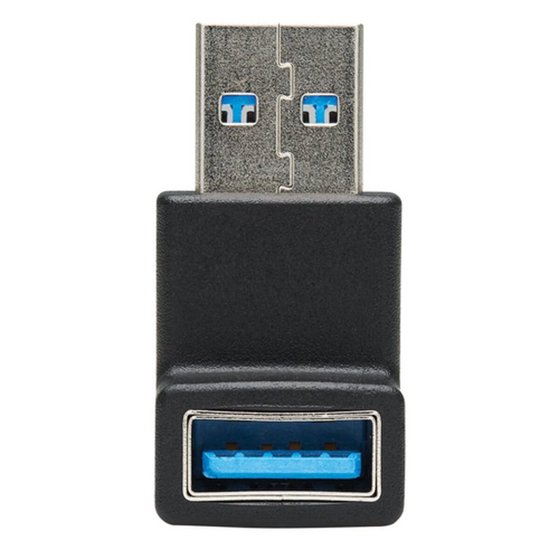Tripp Lite U324-000-DN Adaptador USB 3.0 SuperSpeed - USB-A a USB-A, M/H, Ángulo Hacia Abajo, Negro - Imagen 3