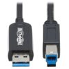 Tripp Lite U328F-15M cable USB USB 3.2 Gen 1 (3.1 Gen 1) USB A USB B Negro