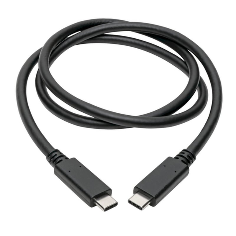 Tripp Lite U420-C03-G2-5A Cable USB-C (M/M) - USB 3.1, Gen 2 (10 Gbps), Especificación de 5A, Certificado USB-IF, Compatible con Thunderbolt 3, 0.91 m [3 pies] - Imagen 2