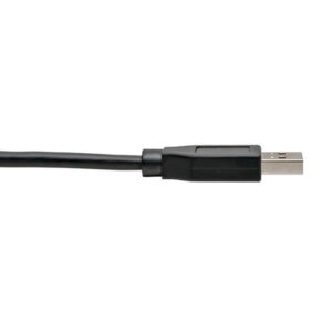 Tripp Lite U428-003-CRA Cable USB-C a USB-A (M/M), en ángulo recto C, USB 3.1 Gen 1 (5 Gbps), Compatible con Thunderbolt 3, 0.91 m [3 pies]