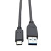 Tripp Lite U428-006 Cable USB-C a USB-A (M/M), USB 3.1 Gen 1 (5 Gbps), Compatible con Thunderbolt 3, 1.83 m [6 pies]