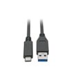 Tripp Lite U428-C03-G2 Cable USB-C a USB-A (M/M), USB 3.1 Gen 2 (10 Gbps), Certificado USB-IF, Compatible con Thunderbolt 3, 0.91 m [3 pies]