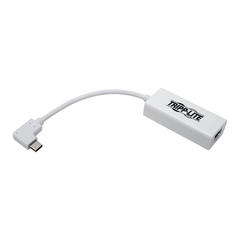 Tripp Lite U436-06N-GBW-RA Adaptador de Red USB-C a Gigabit con USB-C en Ángulo Recto, Compatibilidad con Thunderbolt 3 - Blanco Tripp Lite U436-06N-GBW-RA Adaptador de Red USB-C a Gigabit con USB-C en Ángulo Recto, Compatibilidad con Thunderbolt 3 - Blanco - Imagen 2