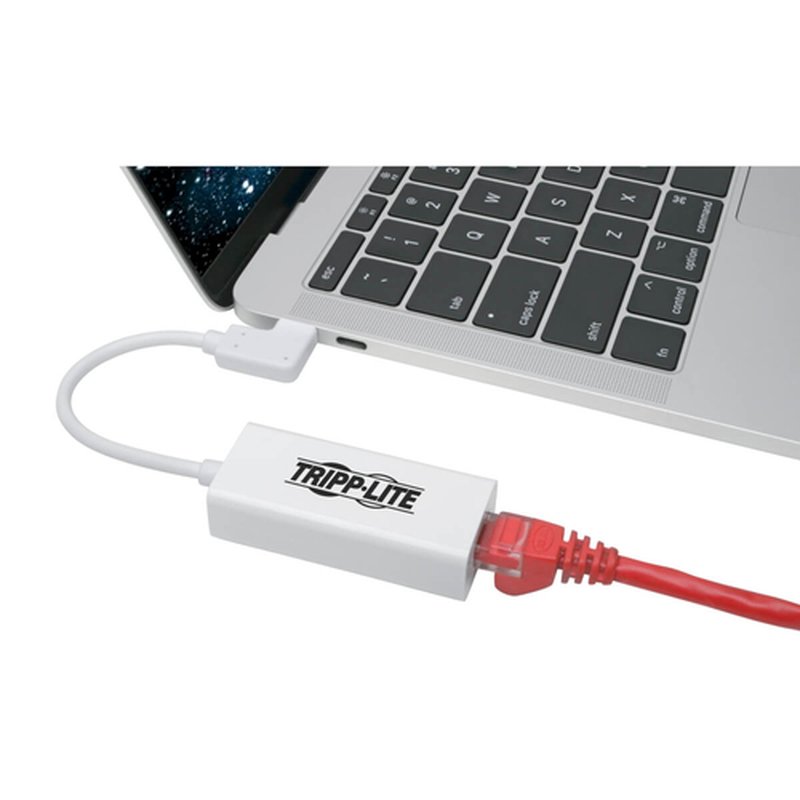 Tripp Lite U436-06N-GBW-RA Adaptador de Red USB-C a Gigabit con USB-C en Ángulo Recto, Compatibilidad con Thunderbolt 3 - Blanco Tripp Lite U436-06N-GBW-RA Adaptador de Red USB-C a Gigabit con USB-C en Ángulo Recto, Compatibilidad con Thunderbolt 3 - Blanco - Imagen 3
