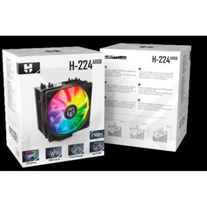 VENTILADOR CPU NOX HUMMER 224 ARGB SOCKET 2011/1150/1155/1156/1200/1700/AM4