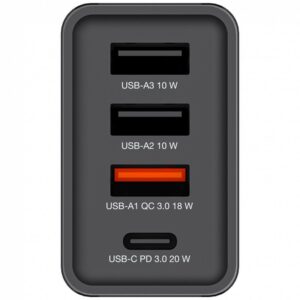 Verbatim 49700 cargador de dispositivo móvil Universal Negro Corriente alterna Carga rápida Interior