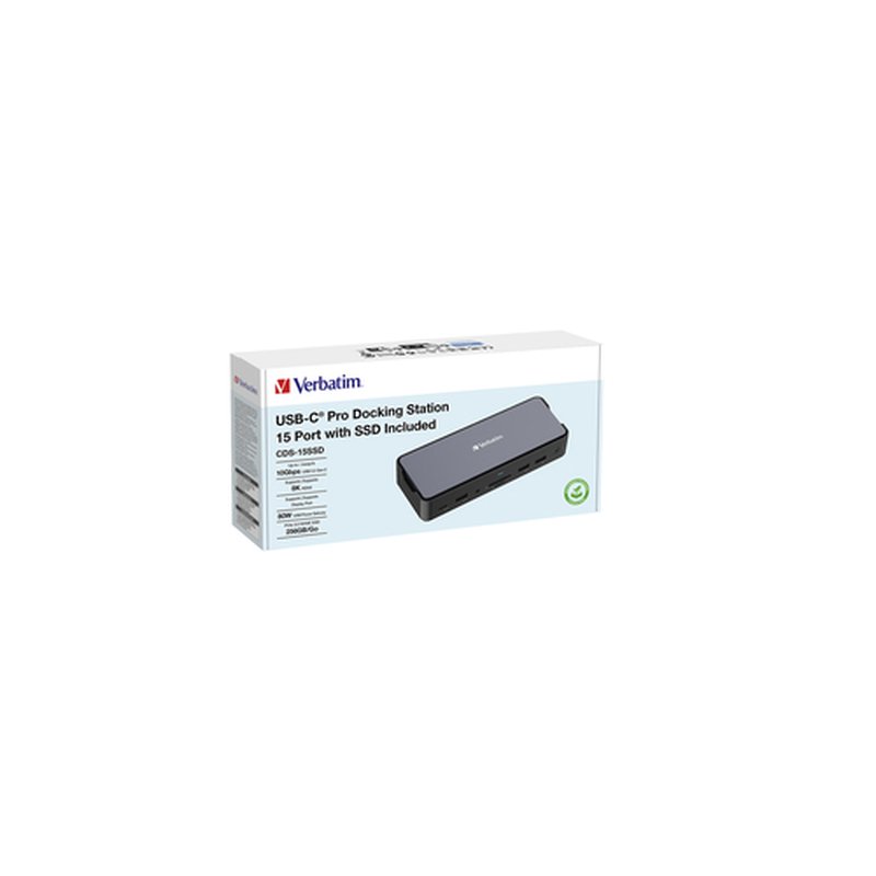 Verbatim CDS-15SSD Alámbrico USB 3.2 Gen 1 (3.1 Gen 1) Type-C Negro, Gris - Imagen 4