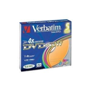 Verbatim DVD+RW Colours 4,7 GB 5 pieza(s)