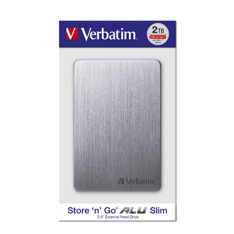 Verbatim Disco duro portátil Store 'n' Go Slim 1 TB Gris espacial Verbatim Disco duro portátil Store 'n' Go Slim 1 TB Gris espacial - Imagen 7