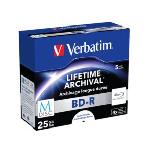 Alternative view of Verbatim M-Disc 4x BD-R 25 GB 5 pieza(s)