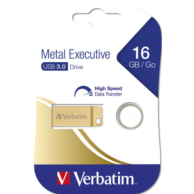 Verbatim Metal Executive - Unidad USB 3.0 de 16 GB - Oro - Imagen 5