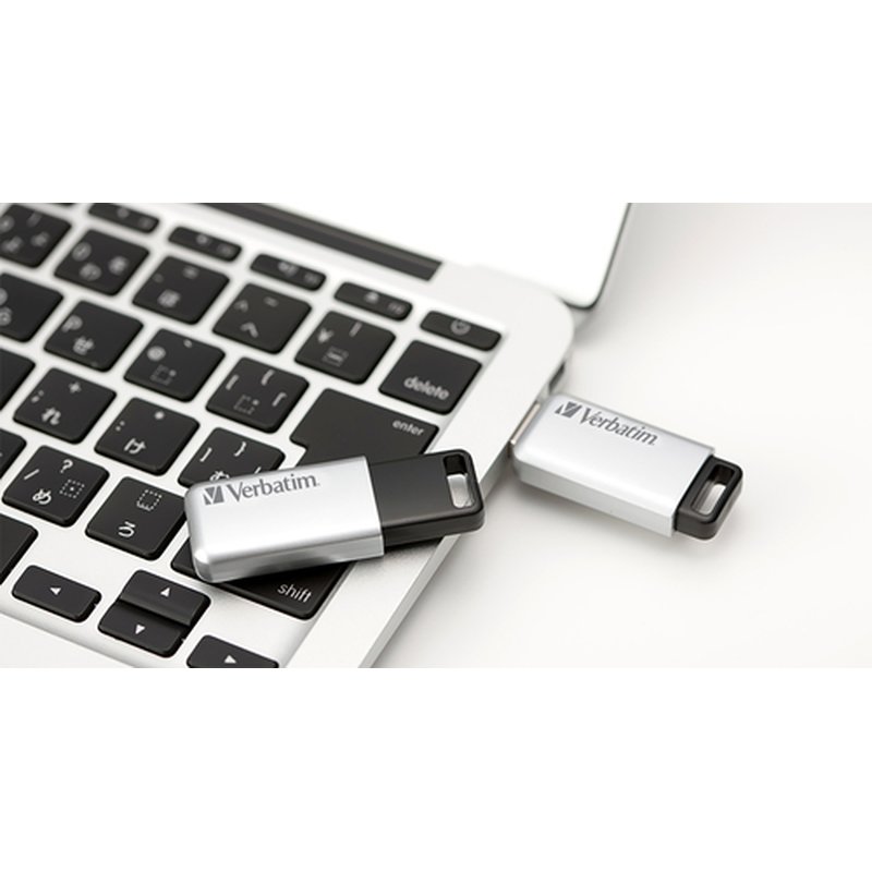 Verbatim Secure Pro - Unidad USB 3.0 de 64 GB - Plata Verbatim Secure Pro - Unidad USB 3.0 de 64 GB - Plata - Imagen 2