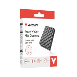 Alternative view of Verbatim Store 'n' Go Mini Diamond 1 TB USB Tipo C 3.2 Gen 2 (3.1 Gen 2) Negro