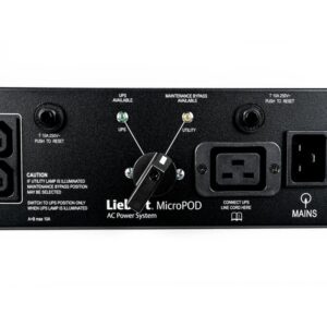 Vertiv 2U MicroPod External maintenance Bypass unidad de distribución de energía (PDU) 19 salidas AC Negro