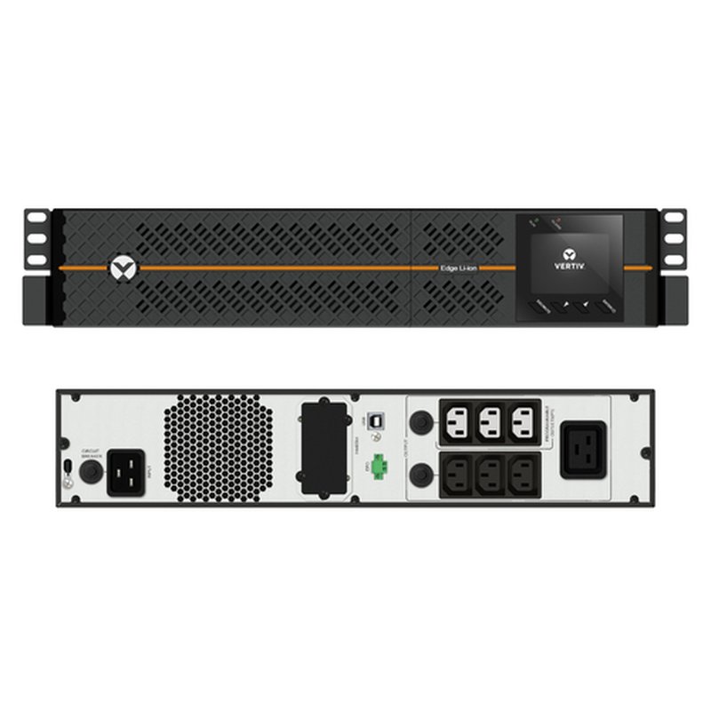 Vertiv EDGELI-3000IRT2U sistema de alimentación ininterrumpida (UPS) Línea interactiva 3 kVA 2700 W 6 salidas AC - Imagen 2