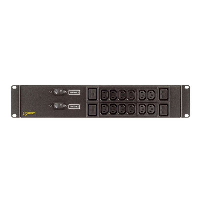 Vertiv EG2XPR166-103IB4PS6-IP44 unidad de distribución de energía (PDU) 16 salidas AC Negro