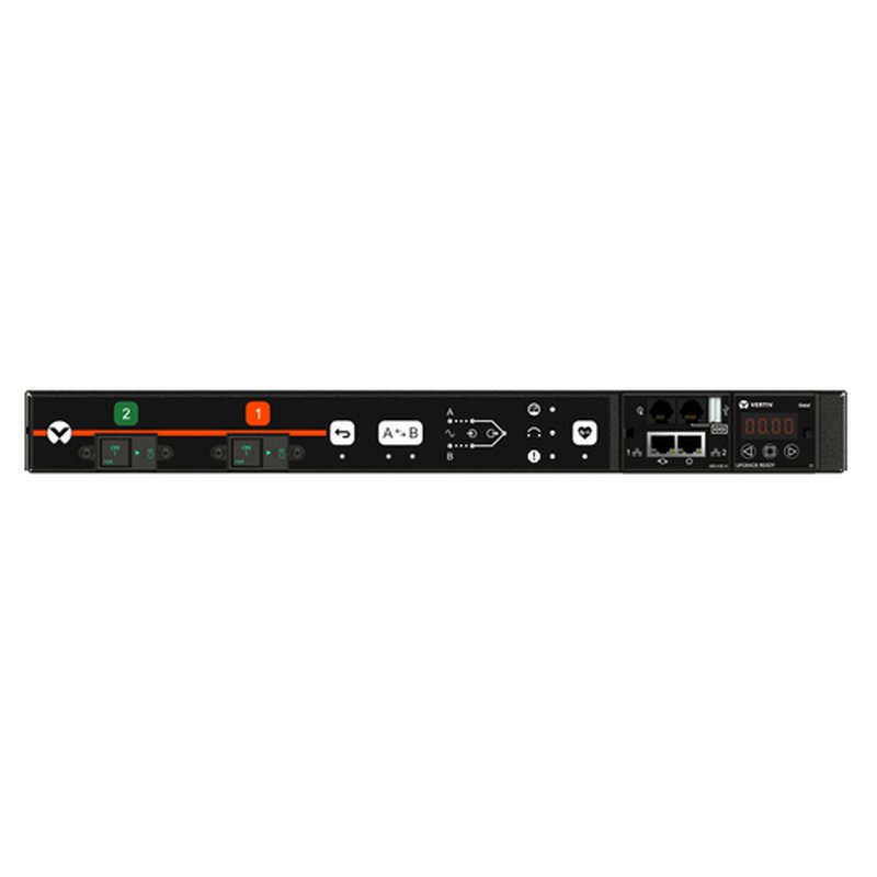 Vertiv Geist AG01X1R1-12CF13-3PS6PS6B211-D unidad de distribución de energía (PDU) 12 salidas AC 0U Negro