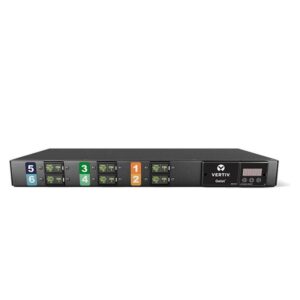 Vertiv Geist Metered unidad de distribución de energía (PDU) 12 salidas AC 0U/1U Negro