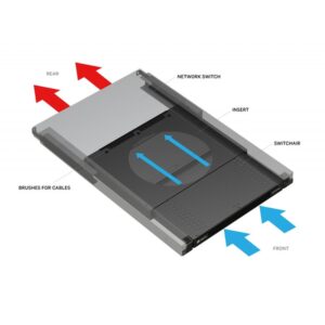 Vertiv SA1-01002XLNB chasis de red 1U Negro