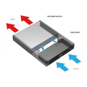 Vertiv SA2-002 chasis de red 2U Negro