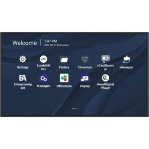 Viewsonic CDE4330 pizarra y accesorios interactivos 109,2 cm (43") 3840 x 2160 Pixeles Pantalla táctil Negro USB