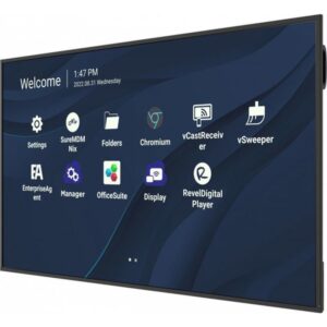 Viewsonic CDE7530 pantalla de señalización 190,5 cm (75") Wifi 450 cd / m² 4K Ultra HD Negro Procesador incorporado Android 11