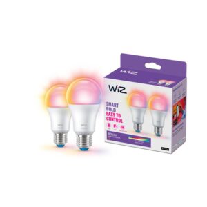 Alternative view of WiZ Bombilla 60 W A60 E27 x2