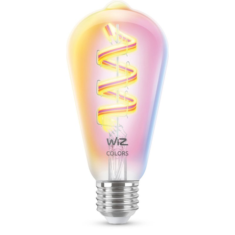 WiZ Bombilla con filamento transparente 40 W ST64 E27