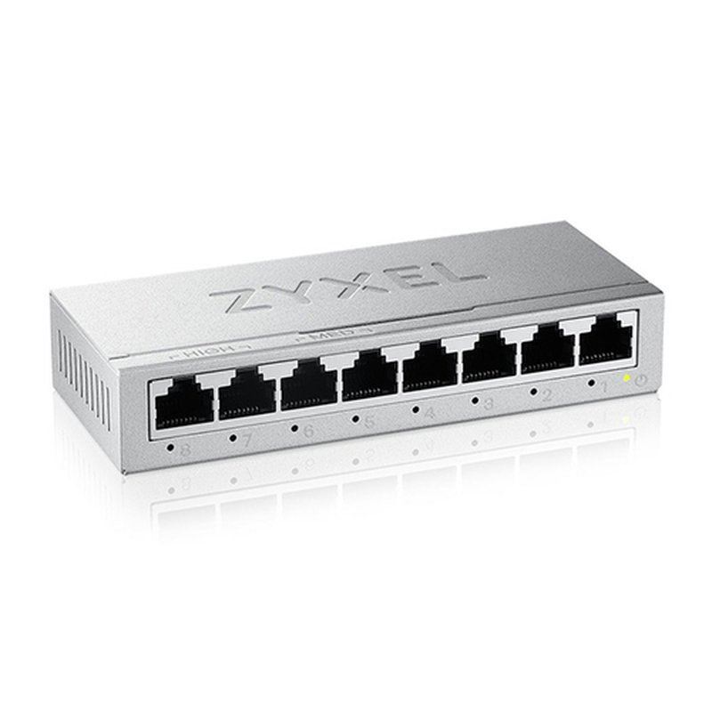 Zyxel GS-108BV5-EU0101F switch No administrado L2 Gigabit Ethernet (10/100/1000) - Imagen 2