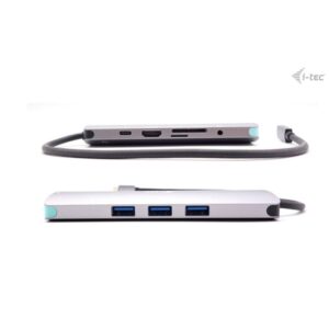 i-tec USB-C Metal Nano Docking Station 4K HDMI LAN with Power Delivery 100W + Universal Charger 100W