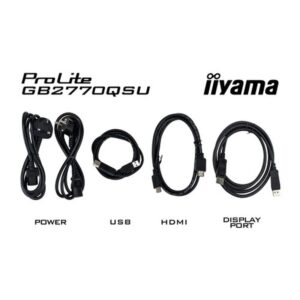 iiyama G-MASTER GB2770QSU-B6 pantalla para PC 68,6 cm (27") 2560 x 1440 Pixeles 2K Ultra HD Negro