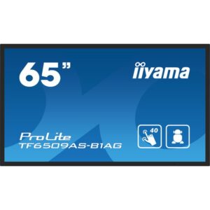 iiyama TF6539AS-B1AG pantalla de señalización Pantalla plana para señalización digital 163,8 cm (64.5") LED 500 cd / m² 4K Ultra HD Negro Pantalla táctil Procesador incorporado Android 24/7