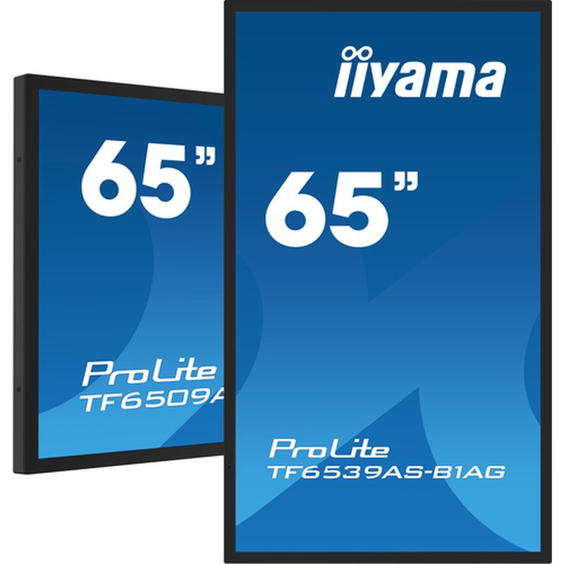 iiyama TF6539AS-B1AG pantalla de señalización Pantalla plana para señalización digital 163,8 cm (64.5") LED 500 cd / m² 4K Ultra HD Negro Pantalla táctil Procesador incorporado Android 24/7 - Imagen 5